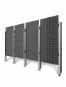 WS-A10P valla solar - Sistema de montaje vertical en el suelo