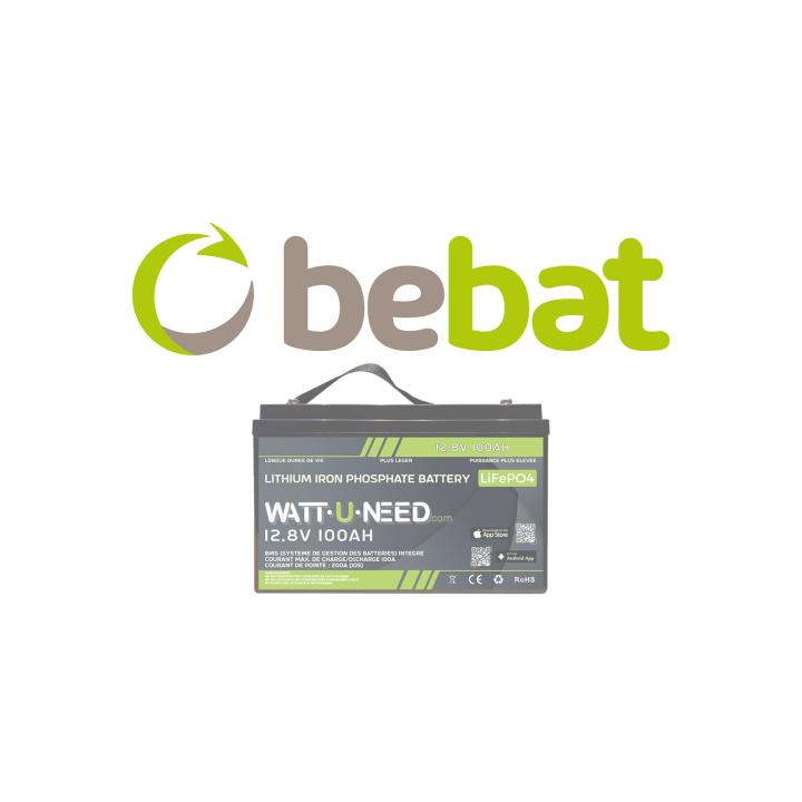 Contribución medioambiental Bebat Wattuneed 12.8V 100Ah