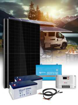 Stand-alone kit met 2 800VA panelen en opslag