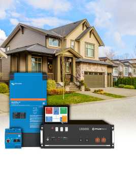 Omvormer Pakket Mono 3 kW – Batterij 4,80 kWh – Victron