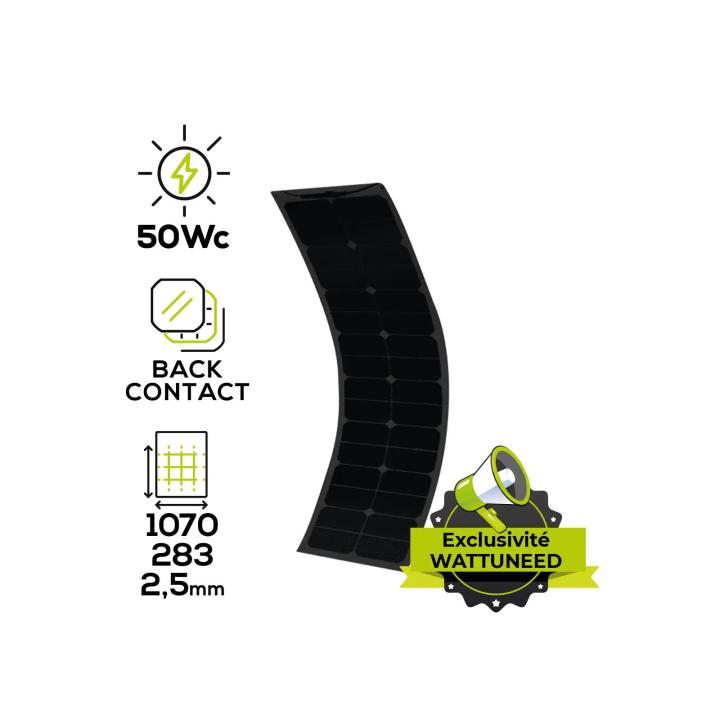Panneau solaire 12V MX FLEX XTD PROTECT 50Wc Full Black