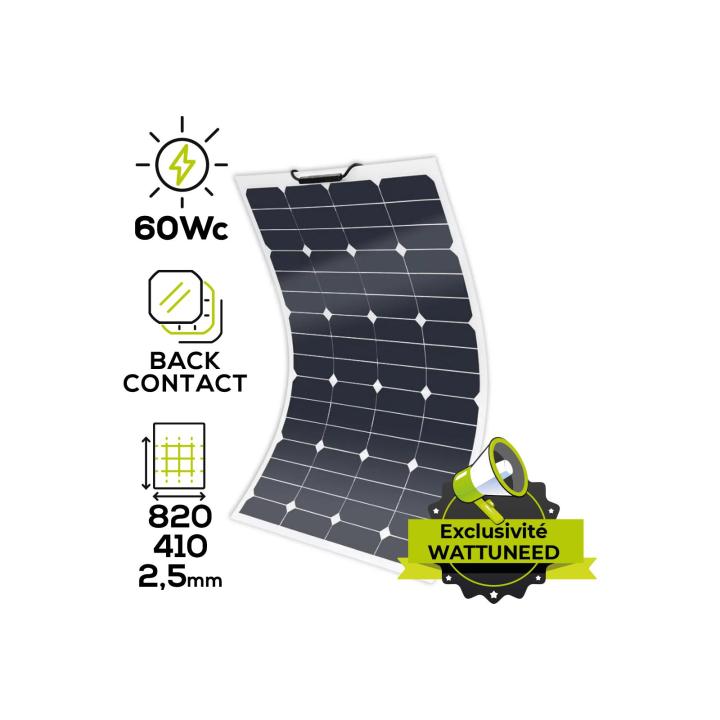 Panneau solaire 24V MX FLEX 60Wc Back Contact