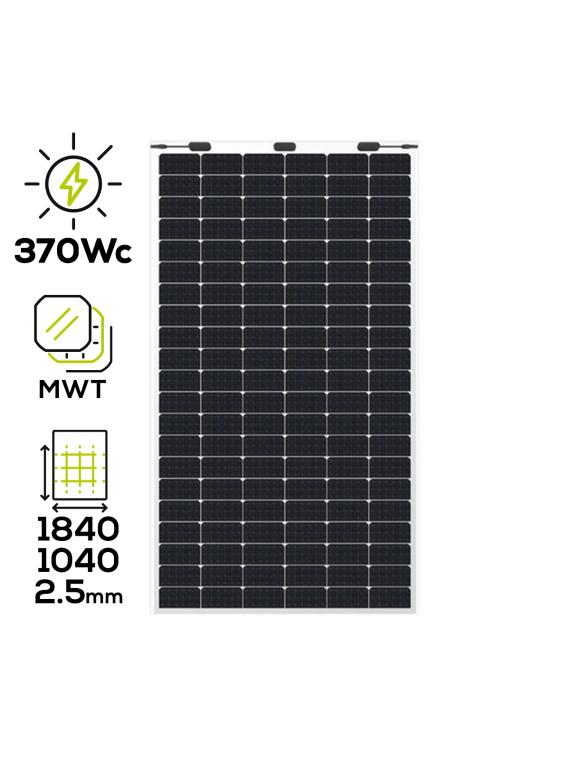 Flexible solar panel 370 Wp Flex MWT Series — vue 6
