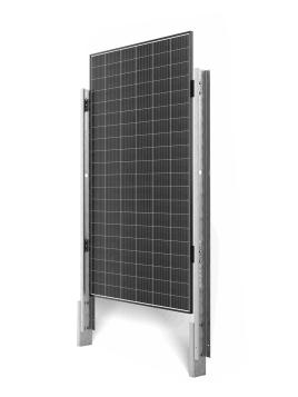 Clôture solaire WS-A10P - Système de fixation au sol vertical