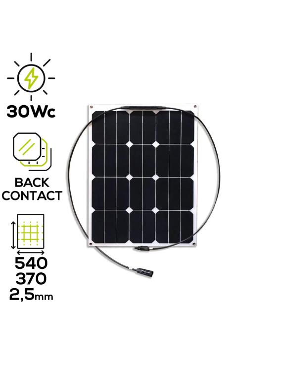 Panneau solaire 12V MX FLEX 30Wc Back Contact