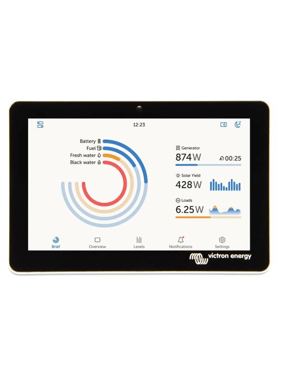 Écran de contrôle tactile haute résolution Victron Energy GX Touch 50 et 70 pour Cerbo GX