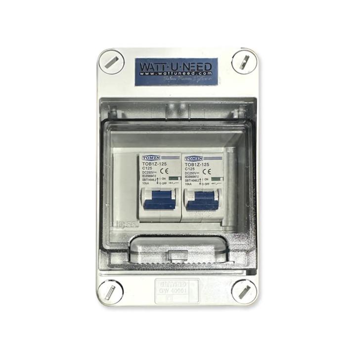 Batteriekasten mit automatischer Sicherung 2X 125A DC 250V + Kabel — vue 3