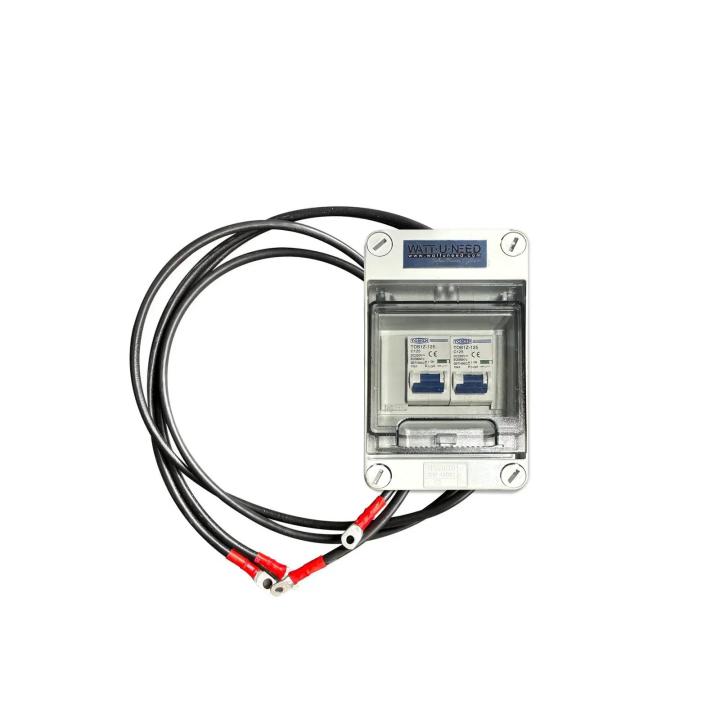 Battery box with automatic fuse 2X 125A DC 250V + cables — vue 2