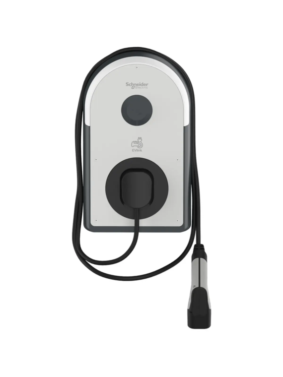 EVlink Pro AC 7.4 kW charging point - Type 2 cable attached — vue 2