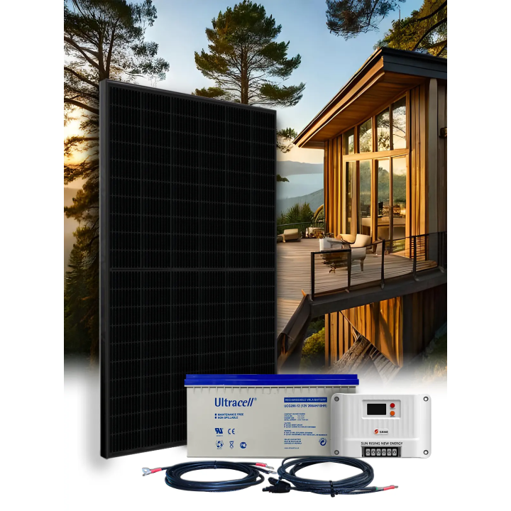 Kit Solaire Autonome 12V – Batterie plomb