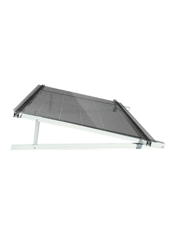 Aluminium grondbevestigingsset - 13° kantelen - liggend — vue 8