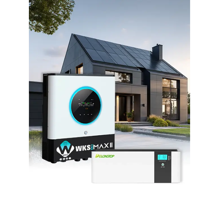 WKS MAX II 10 kVA single-phase inverter and DelongTop 15kWh lithium battery pack