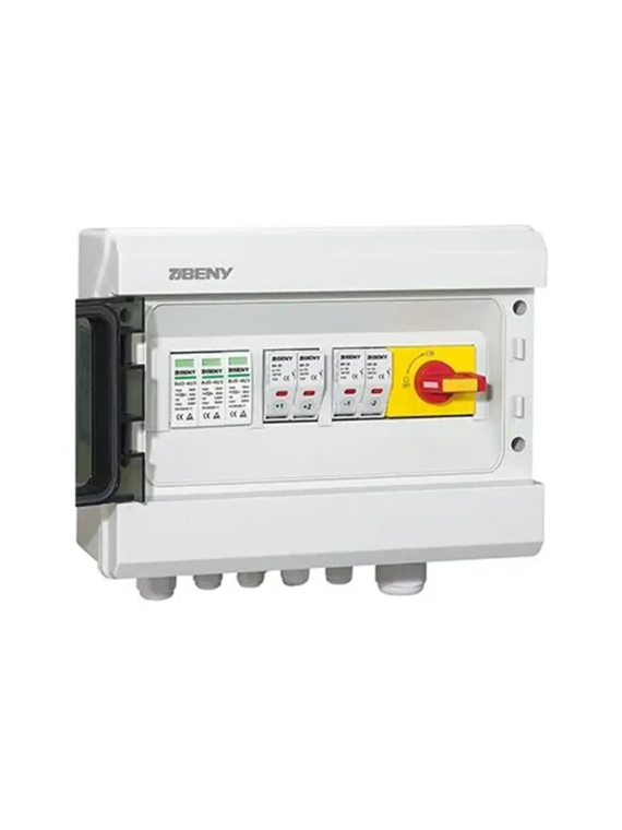 ZJBENY DC dubbele 2-input, 1-output 1000V 32A overspanningsbeveiliging kast