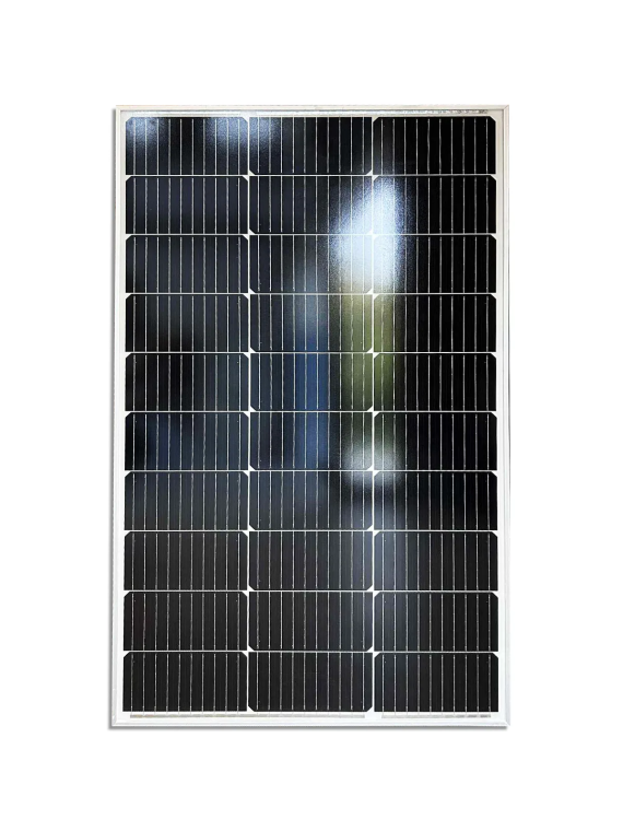 Panel solar monocristalino de 100 Wp – Modelo AST100-17M — vue 3