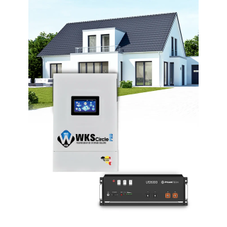 WKS EVO Circle Pro 6,5 kVA Wechselrichterpaket und Pylontech US5000 4,8 kWh Lithiumbatterie