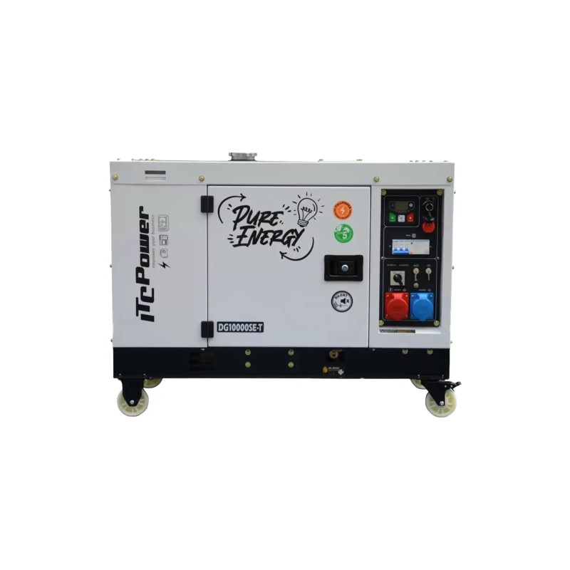 Groupe électrogène ITC Power bi-tension 10,6kVa Diesel 230V/400V Insonorisé DG10000SE-T