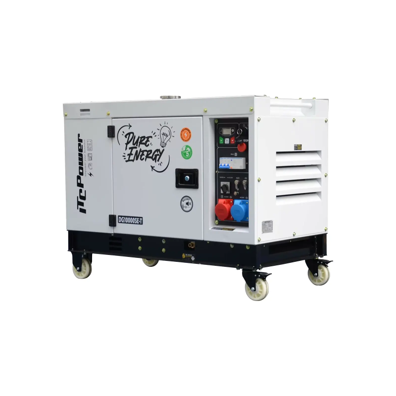 Diesel-Stromaggregat 10,6 kVA (Vollleistung) 230 V/400 V ITC Power DG10000SE-T — vue 3