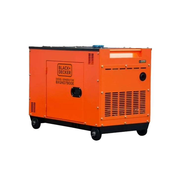 Groupe Électrogène Diesel Black+Decker 7,9kVA Full Power 230V/400V Insonorisé BXGND7900E
