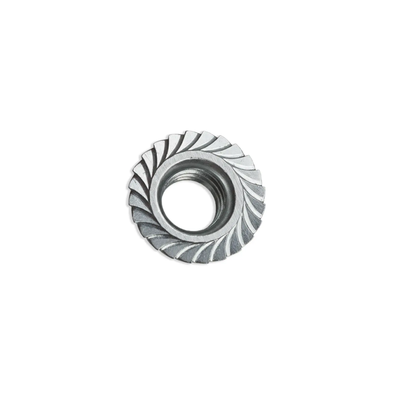Hexagonal nut with serrated base DIN 6923 M10 - Stainless steel A2 - Set of 100 pieces — vue 2