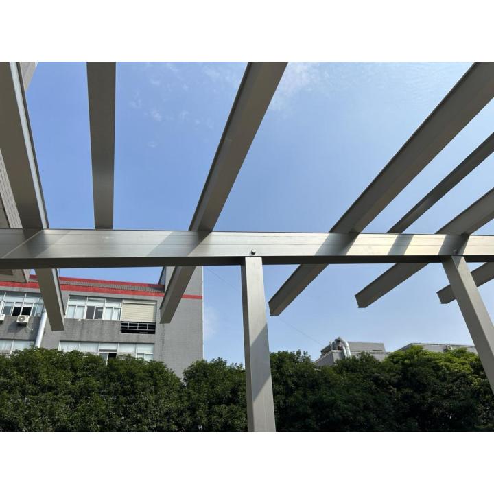 Carport solaire alu 15 panneaux – structure seule 2 voitures