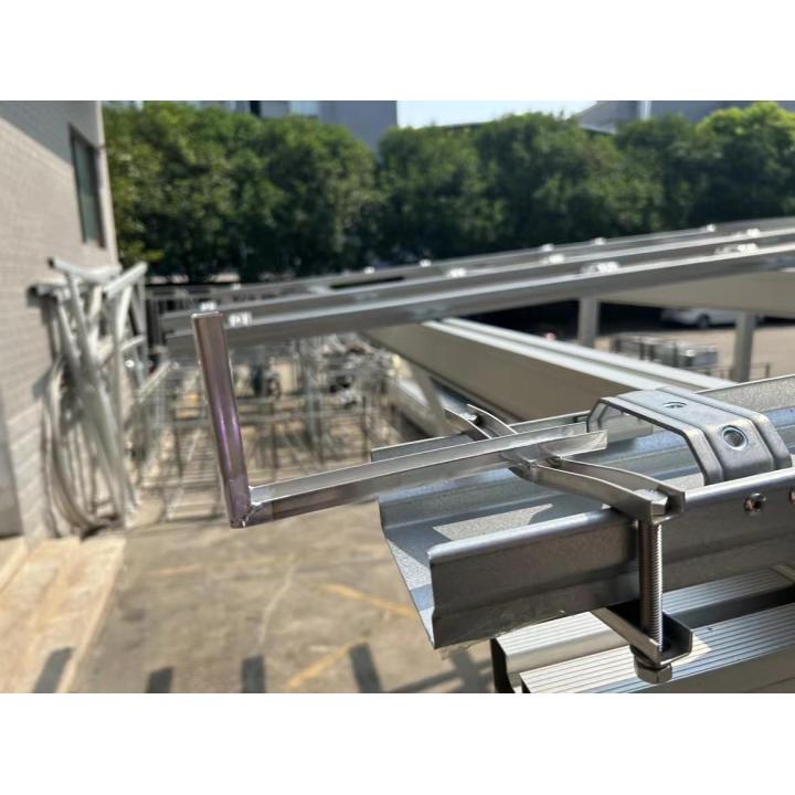 Carport solaire alu 15 panneaux – structure seule 2 voitures