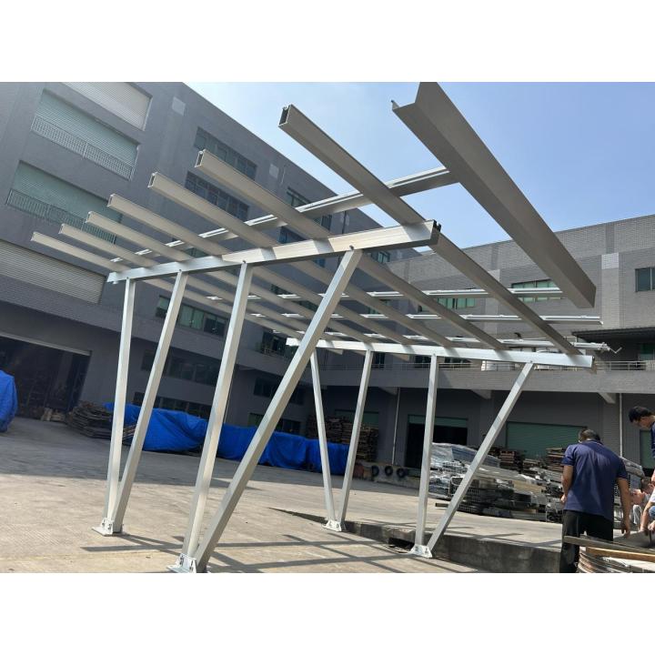 Aluminium carport met zonnepanelen, 15 panelen