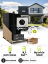 Kit Solaire Autoconsommation 8,1 kWc – Mono 10 kW – Batterie 9,60 kWh