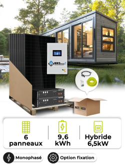 Zonne-energieset Tiny House 2,7 kWp – Mono 6,5 kW – Accu 4,80 kWh