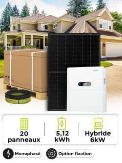 Kit Solar Autoconsumo 9,0 kWp – Mono 6 kW – Batería 5,12 kWh