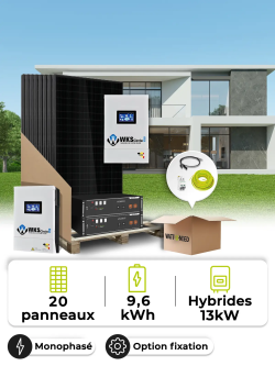 Zonne-energieset voor afgelegen locaties 9,0 kWp – Mono 13 kW – Accu 9,60 kWh
