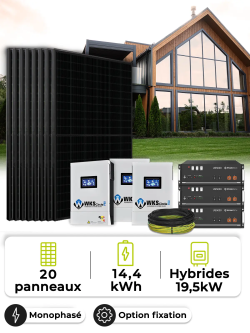 Kit Solar Aislado 13,5 kWp – Mono 15 kW – Batería 4,80 kWh