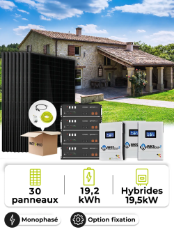 Kit Solar Aislado 13,5 kWp – Mono 6,5 kW – Batería 4,80 kWh