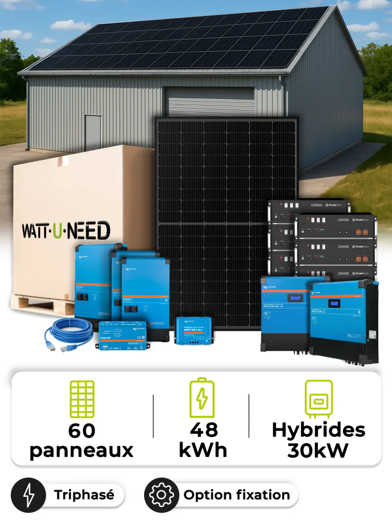 Solar Kit Off-Grid 27.0 kWp – Mono 30 kW – Battery 4.80 kWh – Victron