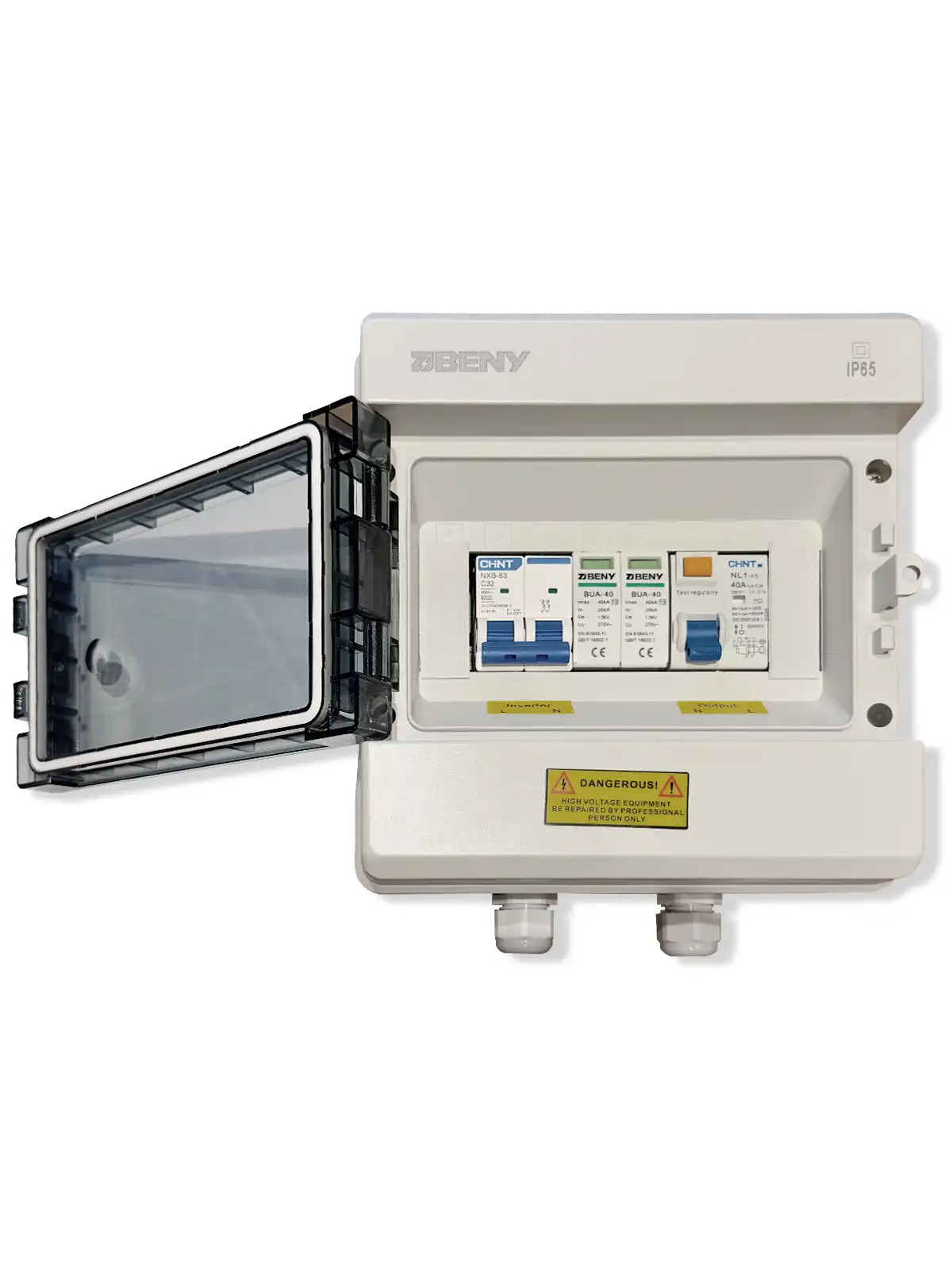 ZJBENY Caja de luz CA 25A 230V