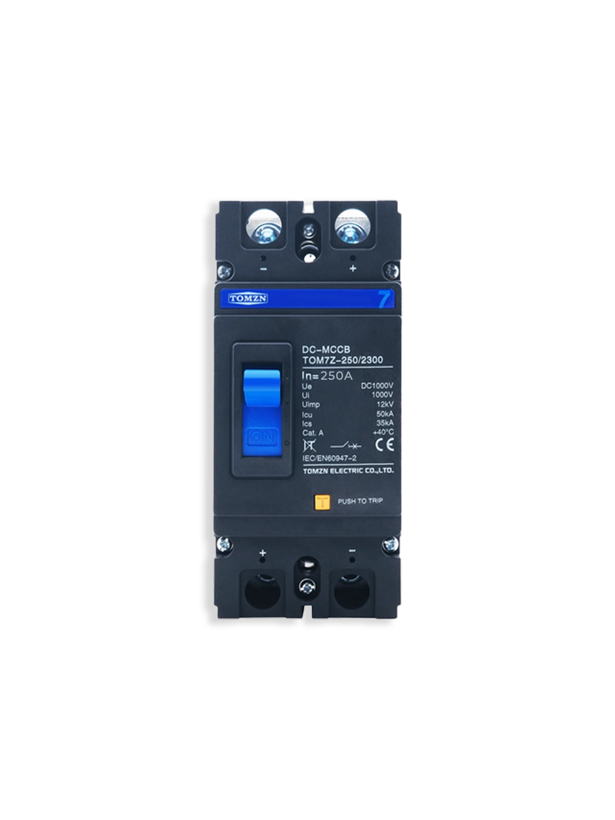 2-poliger Leistungsschalter 250 A, DC 1000 V, TOMZN – TOM7Z