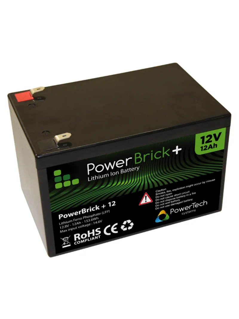 PowerBrick+ PB+12/12 lithiumbatterij - 12 Ah, 12,8 V LiFePO4