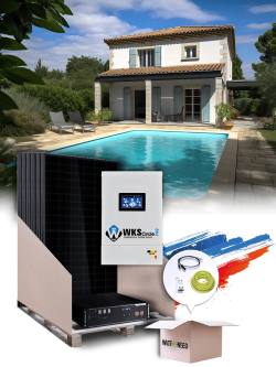 Solar-Kit Eigenverbrauch 4,5 kWp – Mono 6,5 kW – Batterie 4,80 kWh – Installiert FR