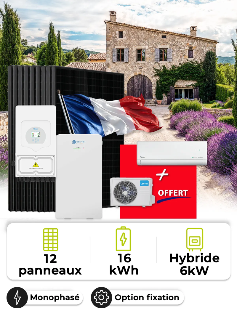 6.3 kWp Mono 6 kW Solar Kit + 16 kWh Battery | Wattuneed