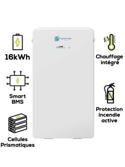 Leapton EL-A16 16 kWh LiFePO4-lithiumbatterij met verwarming, IP65
