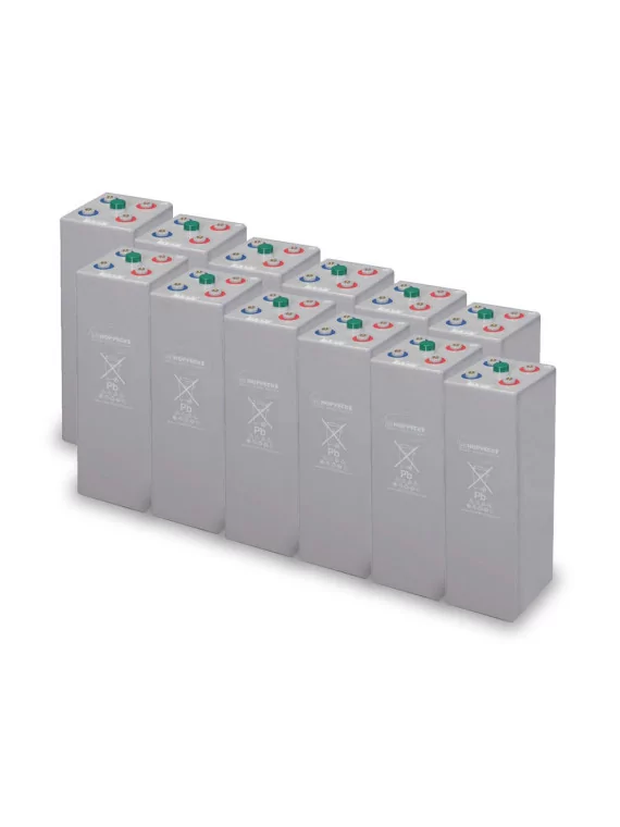 Accupakket opzv Hoppecke OPzV 520 - 520Ah 24V 12kWh – 1500 cycli bij 80 % DoD