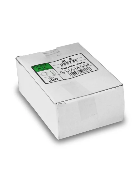 écrou carré M8 200 pièces — vue 3