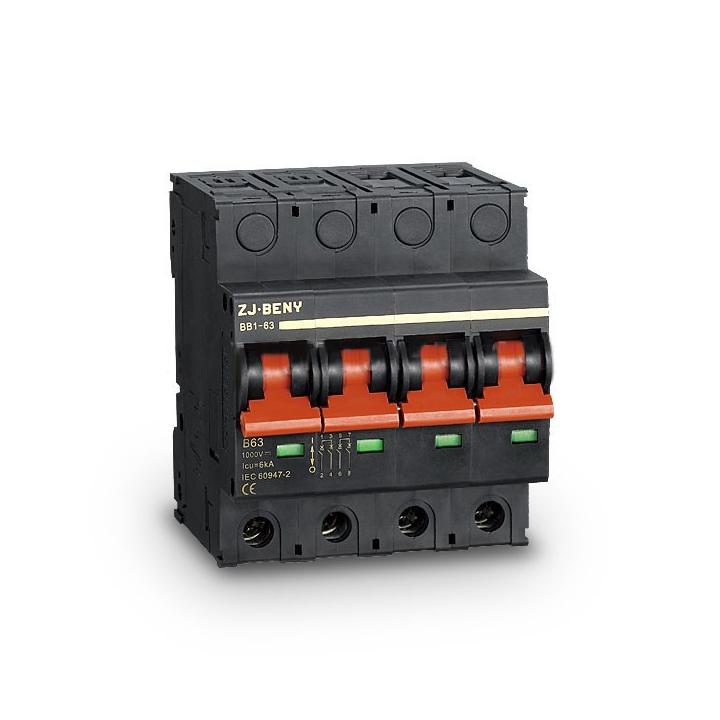 Miniature DC disconnector 4P 1200V 63A 