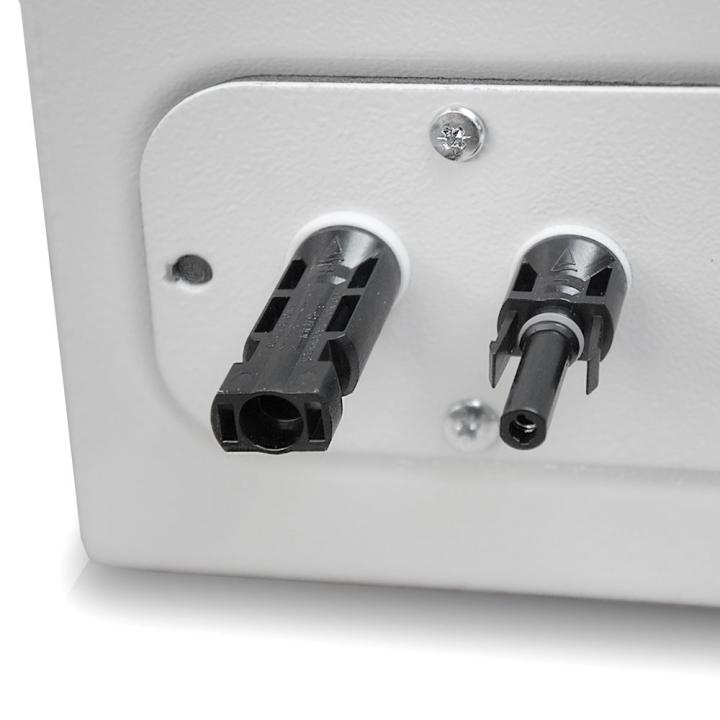 Prewired box for solar kit regulator