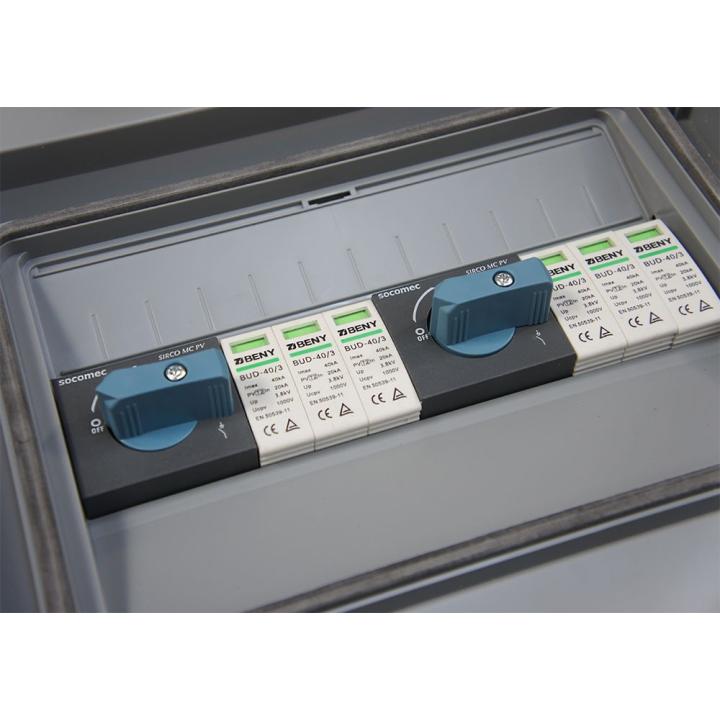 Caja de pararrayos de 2 entradas