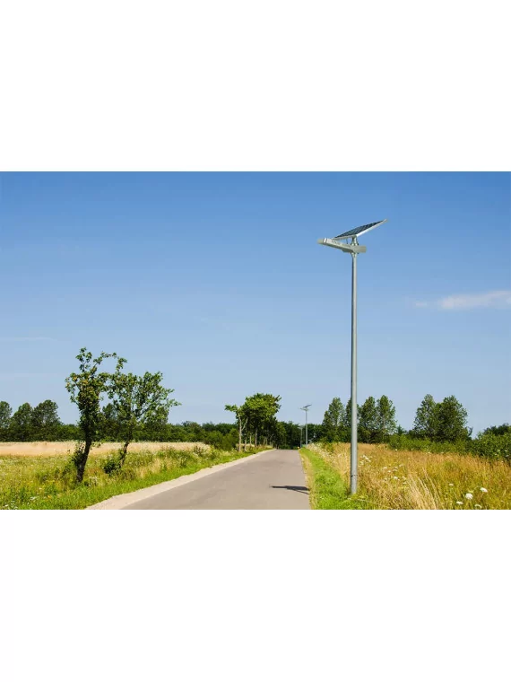 Solar floor lamp - AUTONOMOUS LED WU 40W 18V - Panel 100W — vue 12