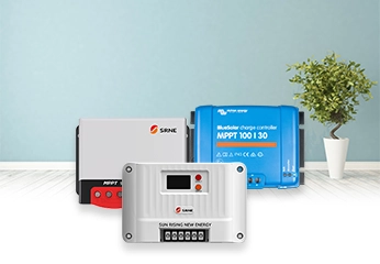 Deux modèles de régulateurs de charge MPPT SRNE et Victron